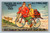 Humorous text about saving on gas expenses postcard with one cent stamp