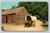 Ox Team hauling Covered Wagon at Farmers Museum Cooperstown NY postcard