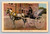 Calèche horse-drawn carriage in Quebec Canada vintage postcard