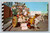 Colorful Donkey Carts in Tijuana Mexico street scene postcard