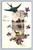 Best Wishes greeting card printed in Germany with U.S. one cent stamp