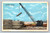 Unloading Lumber at San Pedro Harbor California Postcard