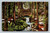 Brook through dining room at Brookdale Lodge, Brookdale California vintage postcard