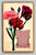 Poem about earth and heaven with floral imagery postcard from Randolph