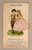 Vintage Atlantic City American Color Barometer souvenir with boy and girl and fabric skirt