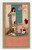 Vintage Beacon Robe Cloth advertising illustration showing woman and children wearing colorful Beacon fabric garments.