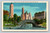 Central Park lake and hotels at 59th Street and Fifth Avenue, New York City postcard