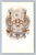 Antique IOOF Odd Fellows embossed postcard with all-seeing eye, three links, Holy Bible, eagle and gold decoration