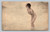 nude woman standing in shallow lake water