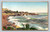 High tide at La Jolla coastal scene postcard by FRED'K W. MARTIN