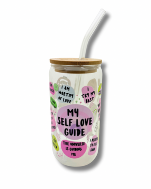 My Self Love Guide Glass Cup