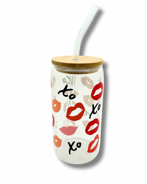 Kisses Xo Glass Cup