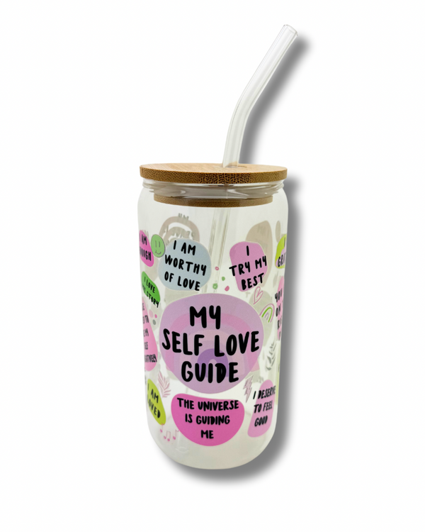My Self Love Guide Glass Cup