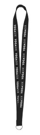YogaSix - Lanyard W/ J Hook - Black (Pack of 50)