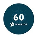 YogaSix - 60 Warrior Challenge Sticker - Blue (Packs Of 50)