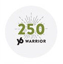 YogaSix - 250 Warrior Challenge Sticker - White (Packs Of 50)