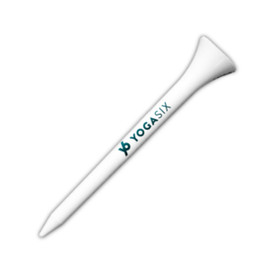 YogaSix - Y6 Golf Tees (Pack of 100) - White