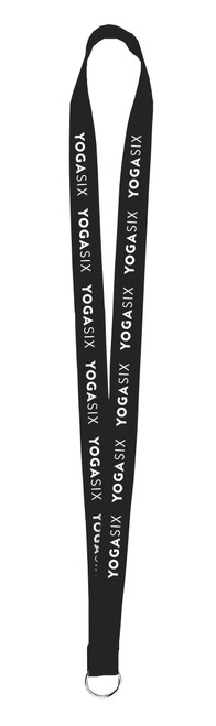 YogaSix - Lanyard W/ J Hook - Black (Pack of 50)