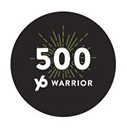 YogaSix - 500 Warrior Challenge Sticker - Black (Packs Of 50)