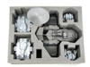 Models pictured are for size comparison only. They are the personal property of Battle Foam employees and are not included with the purchase of this tray. The fit of the models are not endorsed or affiliated with Games Workshop Limited in any way.