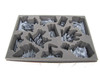 Models pictured are for size comparison only. They are the personal property of Battle Foam employees and are not included with the purchase of this tray.  The fit of the models are not endorsed or affiliated with Games Workshop Limited in any way.