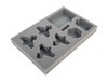 (Aeronautica Imperialis) Thunderbolt Fighter Foam Tray with Unassembled Flight Stands (BFS-1)