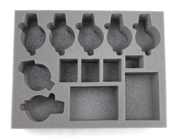 (Space Marines) 6 Space Wolves Thunderwolf 2 Rhino Foam Tray (BFL-3)