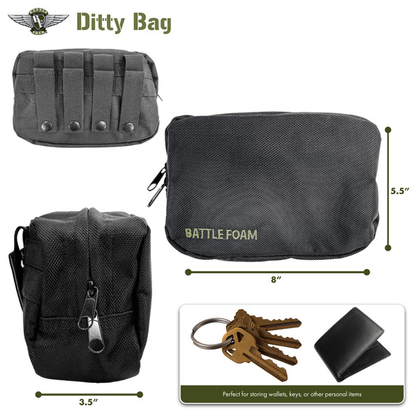 Ditty Bag P.A.C.K. Molle Accessory (Black)