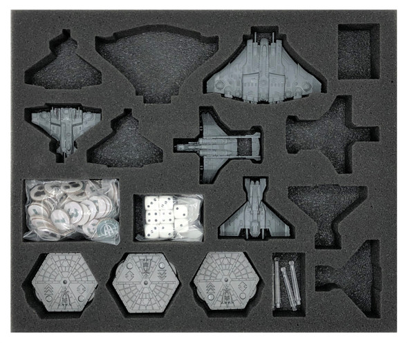 (Aeronautica Imperialis) Skies of Fire Foam Tray with Unassembled Flight Stands (BFB-1)