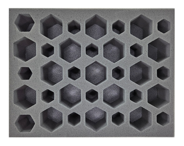 BattleTech 16 Small 2 Medium 17 Large Hex Foam Tray (BFL)