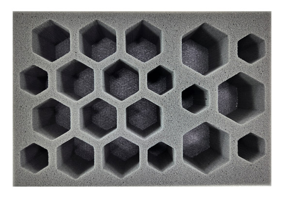 BattleTech 7 Small 10 Medium 3 Large Hex Foam Tray (BFS)