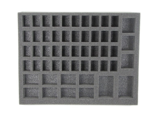 This kit comes with two Space Marine Troop Trays in 1 inch thick.