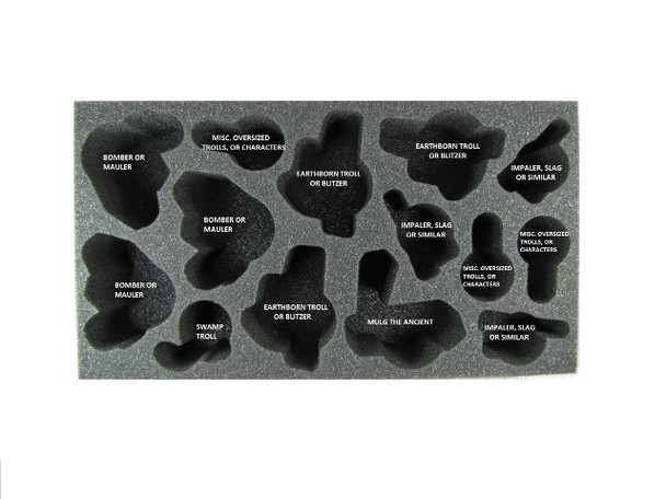 (Trollbloods) Trollbloods Warbeast  Foam Tray (PP)