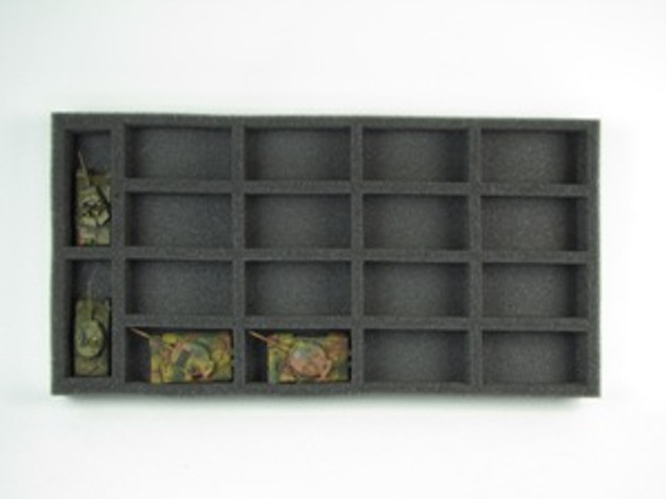 (Gen) Flames of War Medium and Large Tank Foam Tray (BFM-1.5)