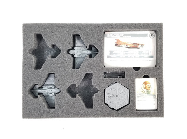 (Aeronautica Imperialis) Thunderbolt Fighter Foam Tray with Unassembled Flight Stands (BFS-1)