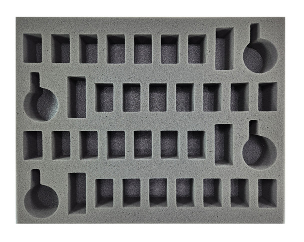 (Astra Militarum) 4 Squad Cadian Shock Troop Foam Tray (BFL-1.5)