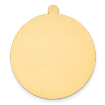 14k Yellow Gold Round W/eyelet Stamping - YG1039/32