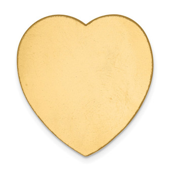 14k Yellow Gold Heart Shape Stamping - YG1223/18