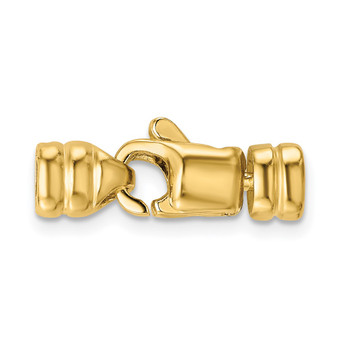 14k Yellow Gold Round Lobster W / Swivel Endcaps Clasp - YG1685
