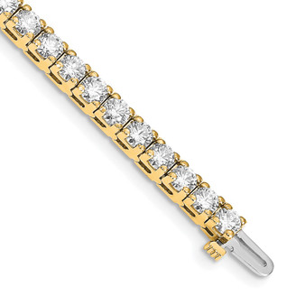 14k Yellow Gold Vs Diamond Tennis Bracelet Fine Jewelry Gift - X2046VS