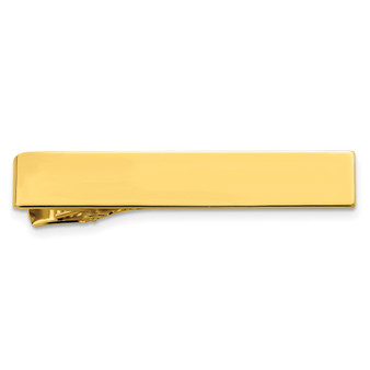 Kelly Waters Gold-plated Polished Engravable Tie Bar