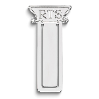 Sterling Silver Rhodium-plated Book Mark - QQ371