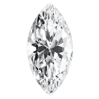 CUBIC ZIRCONIA, WHITE, 9X4.5MM MARQUISE, A QUALITY