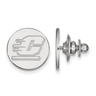 Sterling Silver Rhodium-plated LogoArt Central Michigan University Letter C Lapel Pin