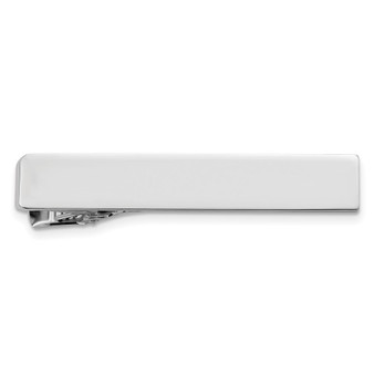 Kelly Waters Rhodium-plated Polished Engravable Tie Bar