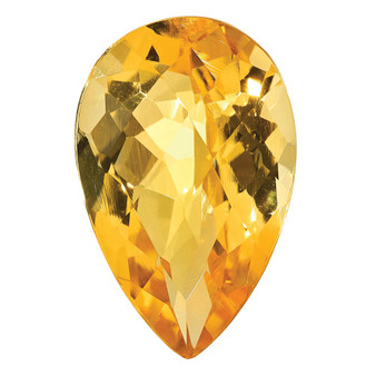 CITRINE, 14X9MM PEAR CHECKERBOARD, AA QUALITY