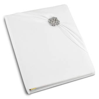 White Garbo (holds 240 Signatures, 3 Ring Binder) Memory Book