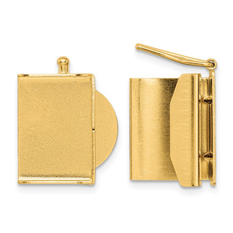 14k Yellow Gold Folded Tongue And Box Clasp - YG1846