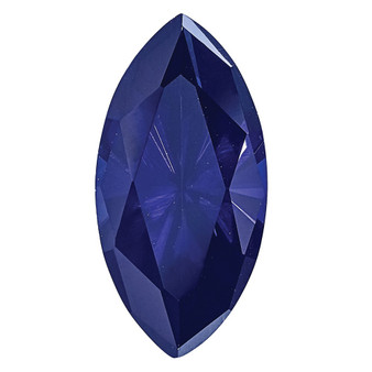 CREATED SAPPHIRE, BLUE, 8X4MM MARQUISE