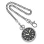 Chisel Stainless Steel Black Dial Pocket Watch - TPW88
